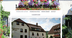 Desktop Screenshot of landgasthof-bieger.de